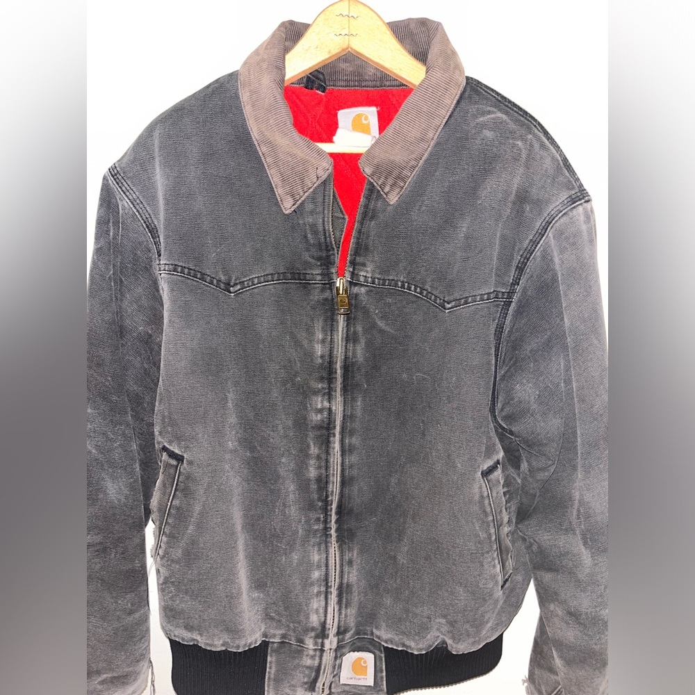 Vintage Carhartt 1980s faded black Santa Fe “Western jacket” size M